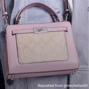 COPY - NWOT Coach Mini Lane Top Handle In Signature Canvas